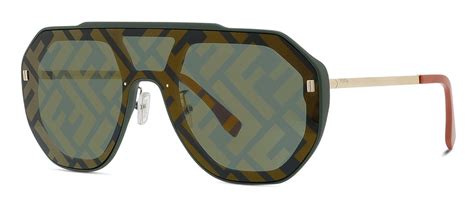 Fendi Evolution FE40006U Aviator Sunglasses 